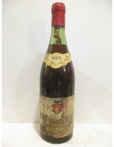 brouilly caveau beaujolais rouge 1969...