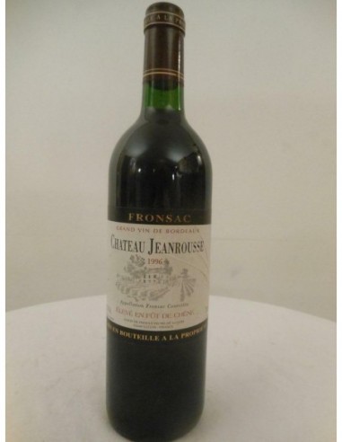 fronsac château jeanrousse rouge 1996...