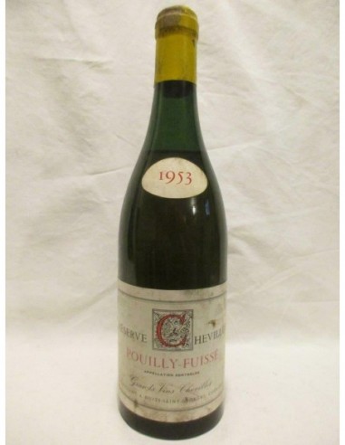 pouilly-fuissé chevillot blanc 1953 -...