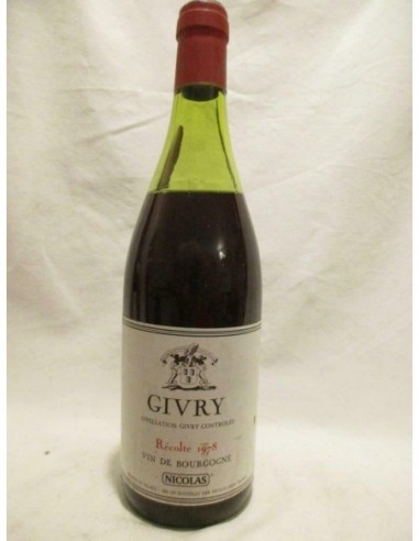 givry nicolas rouge 1978 - bourgogne